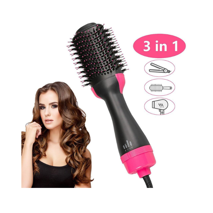 One-Step Hair Dryer & Volumizer Brush – 3-in-1 Hot Air Styler